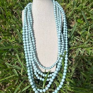 Elegant Blue Beaded necklace